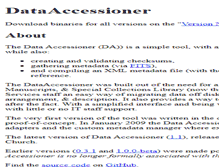 Tablet Screenshot of dataaccessioner.org